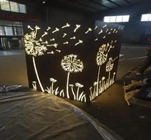 田家庵耐候钢灯箱